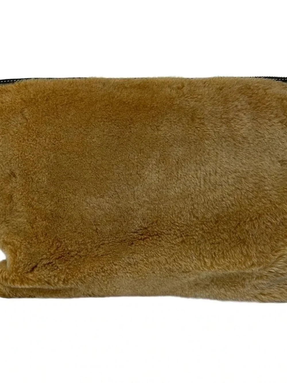 MASSIMO Light Brown Fake Fur Clutch Bag